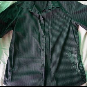 Boys striped button up shirt